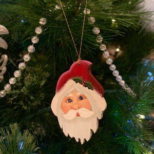 446. Santa's Head Christmas Ornament
